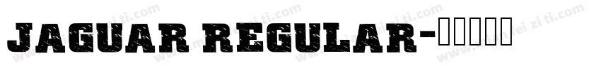 Jaguar Regular字体转换